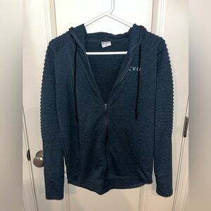 CVG Grey Moto Zip-Up Hoodie